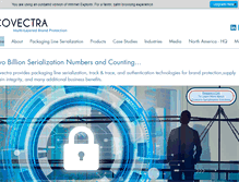 Tablet Screenshot of covectra.com